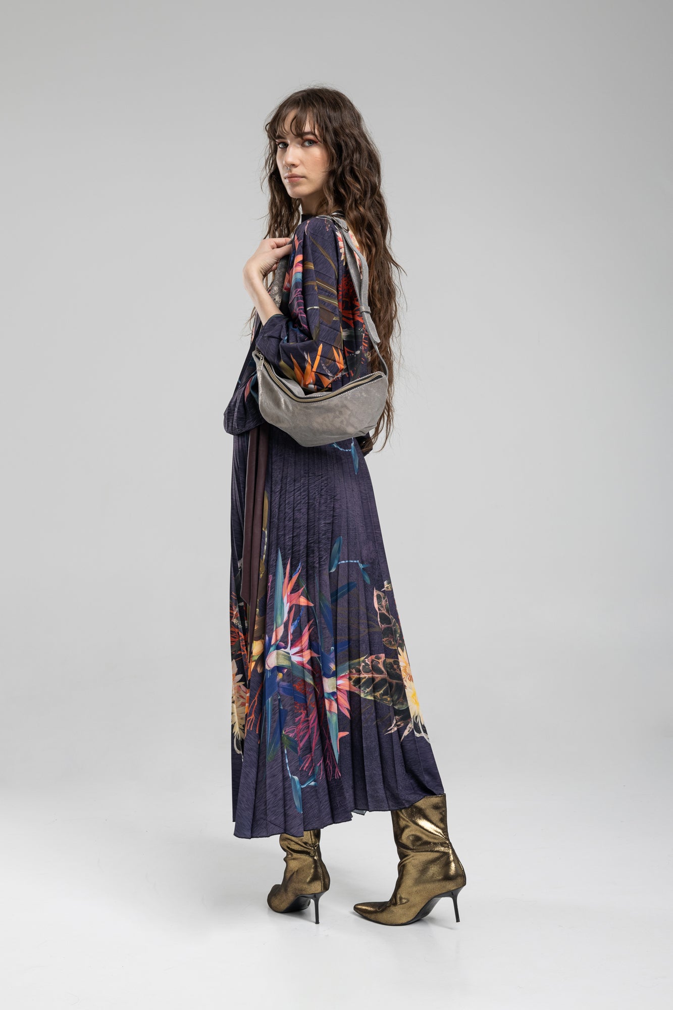 Grace Pleated Midi Skirt