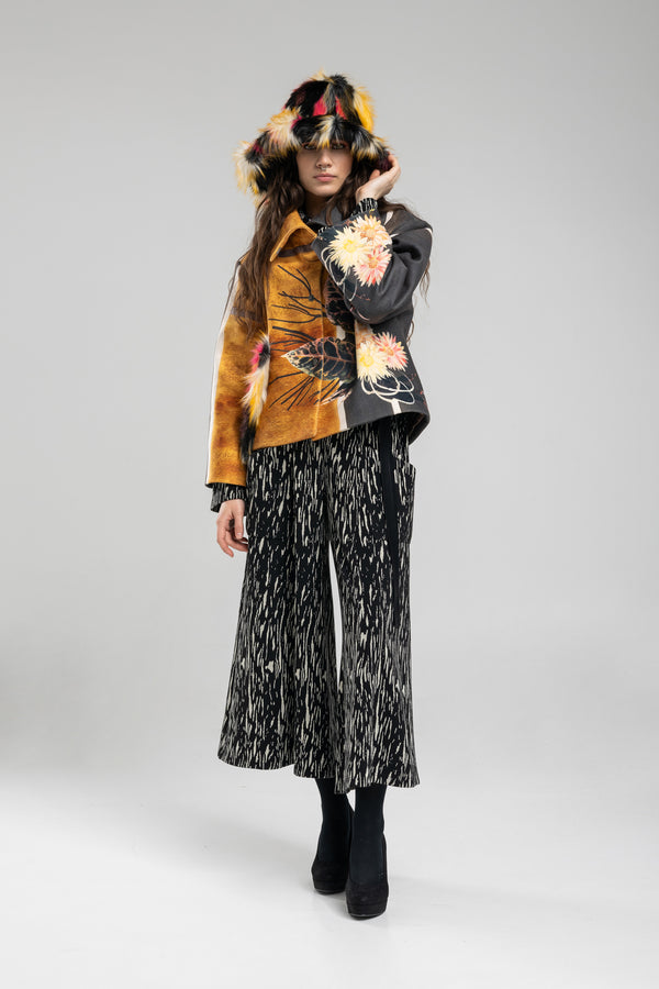 One-size cropped coat