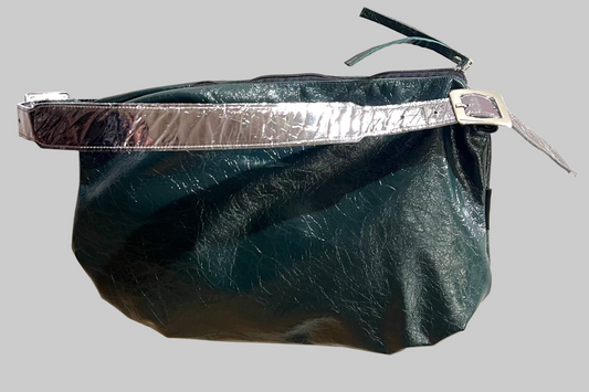 OILGREEN LEATHER little Bubble Bag