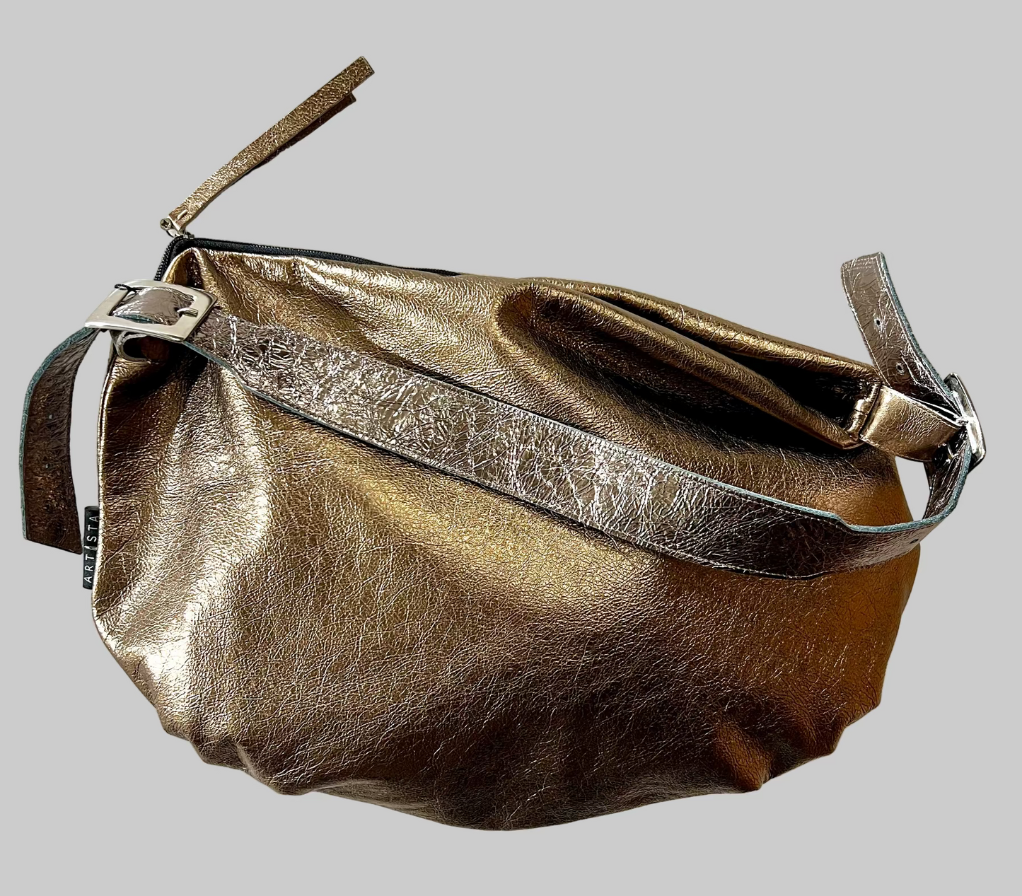 BRONZE LEATHER little Bubble Bag