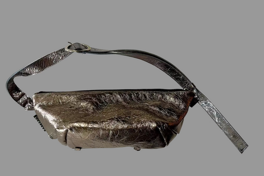 Mirror Leather Ikebana Bag