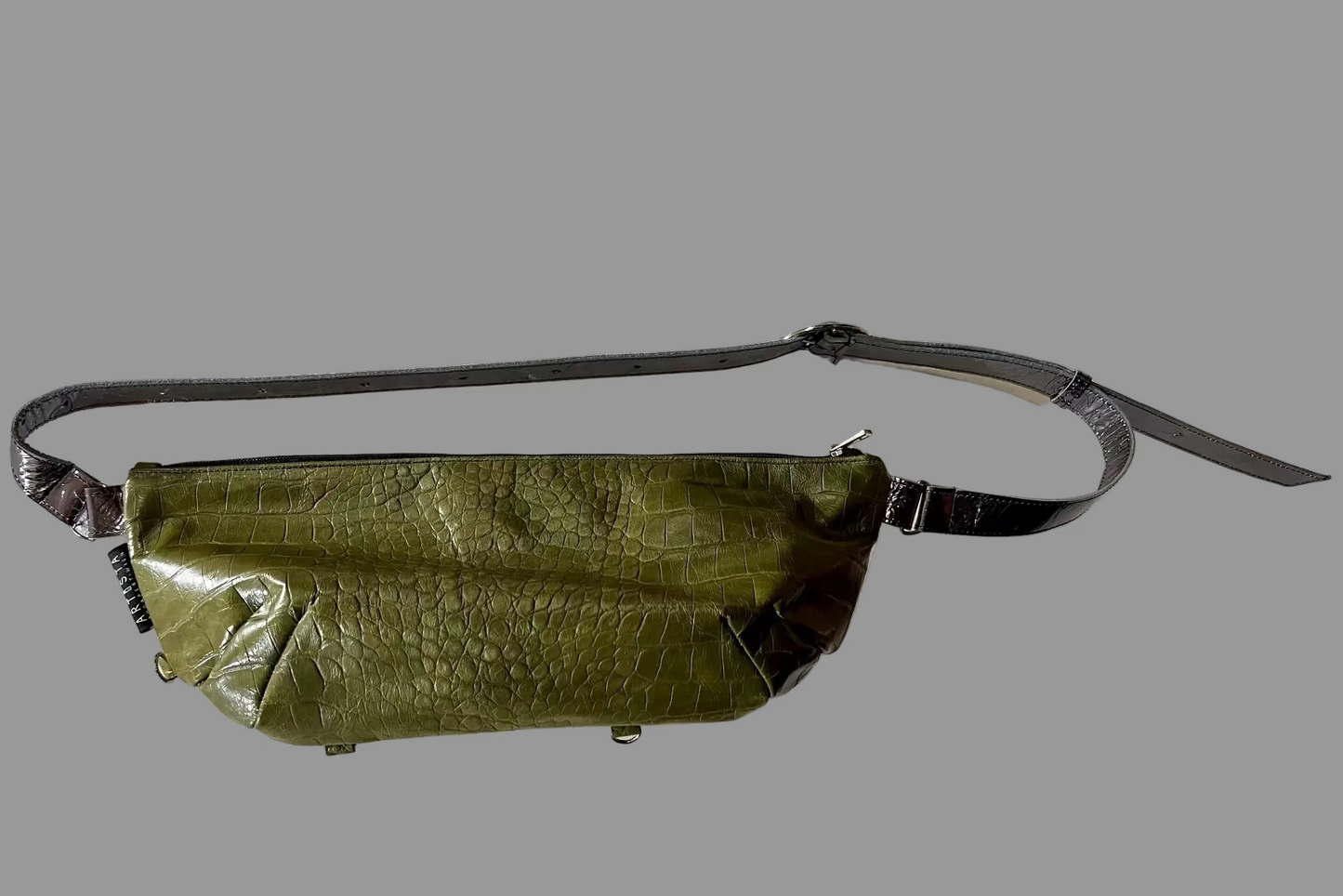 Moss Leather Ikebana Bag