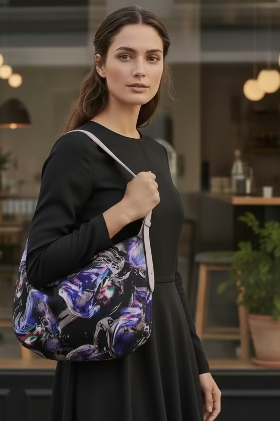 Moire Bubble Bag