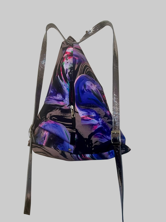 MOIRE printed Delta Backpack