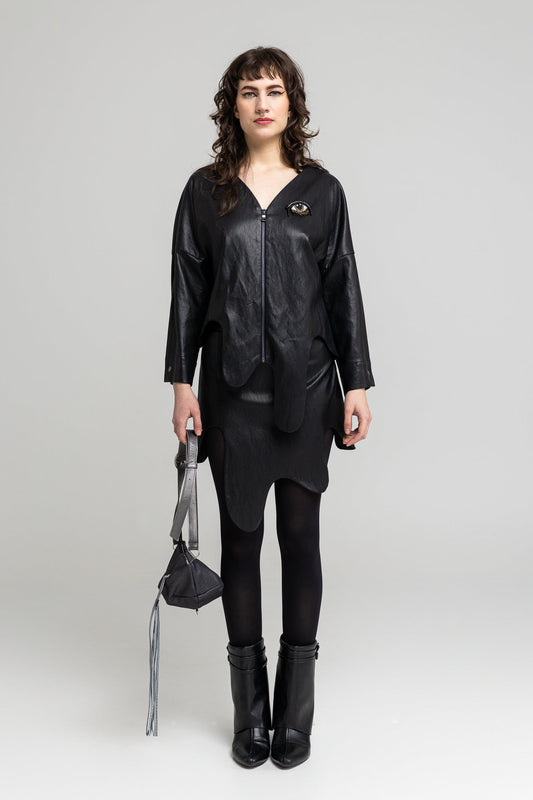 Nyx Zipped Asymmetric Jacket