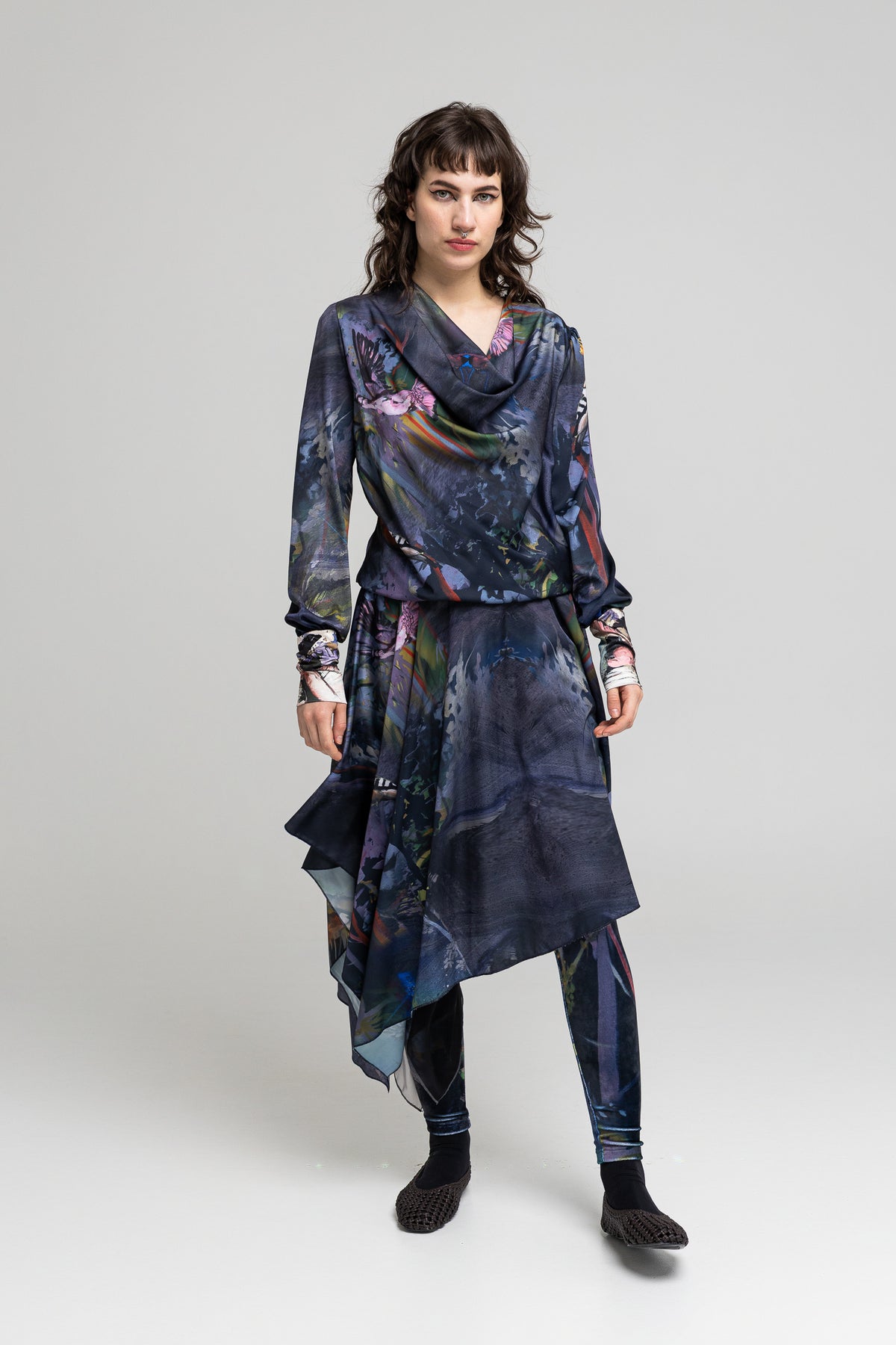 Serena Printed Elastic Leggings