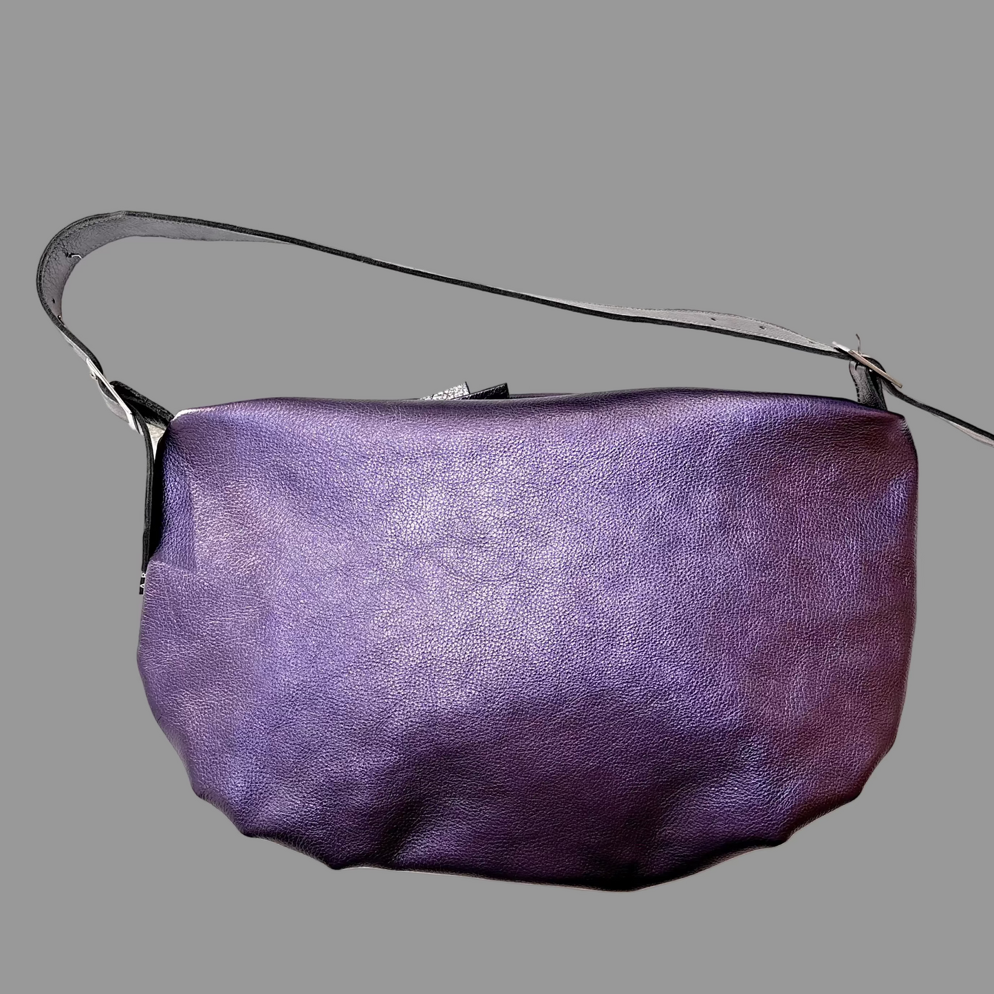 Magic Lilac Leather Bubble Bag