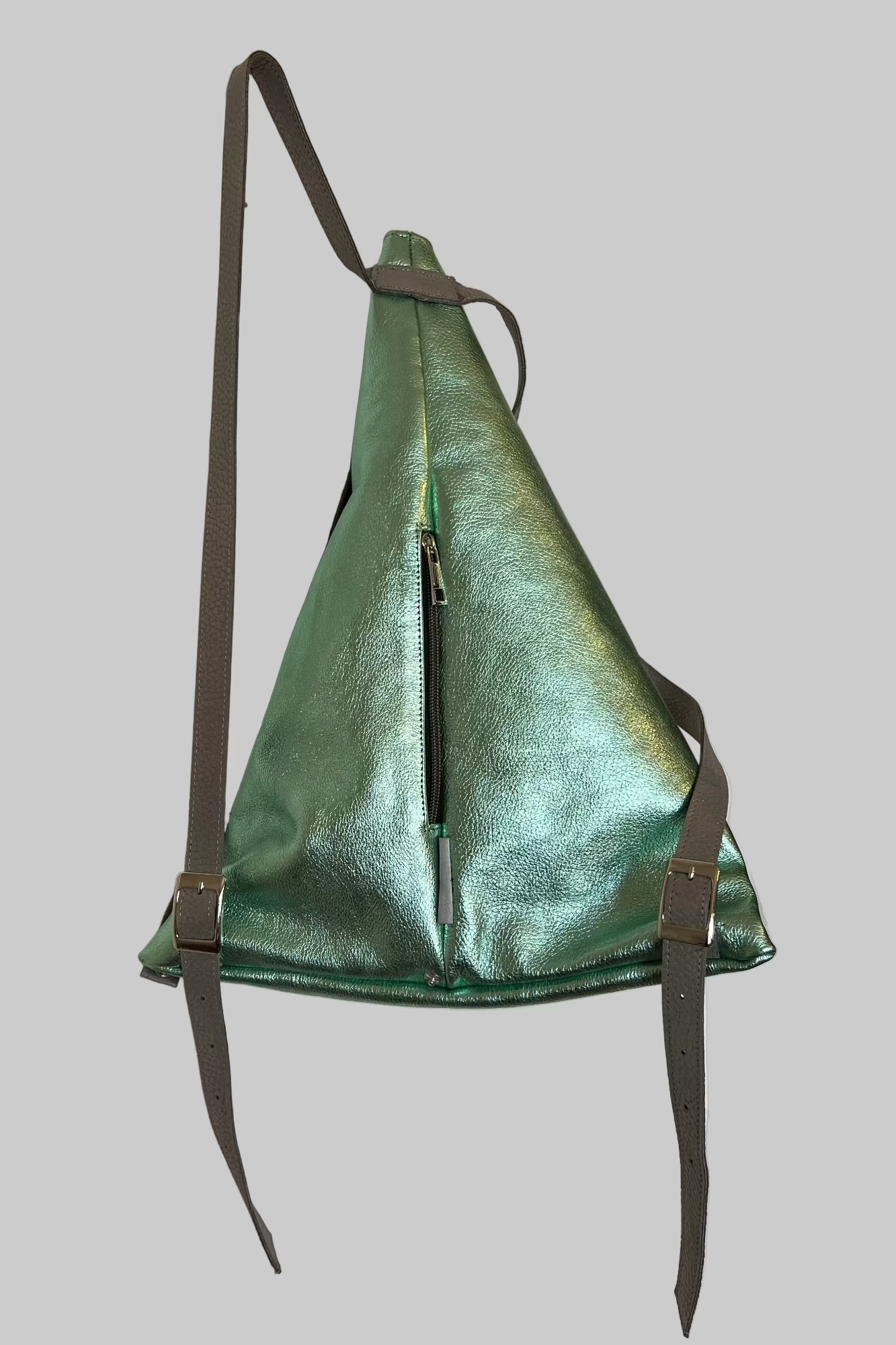 NEON MINT leather backpack