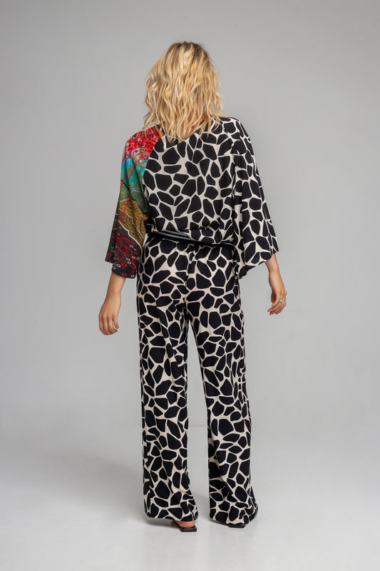 palazzo leg pants with elasticated waist artista budapest