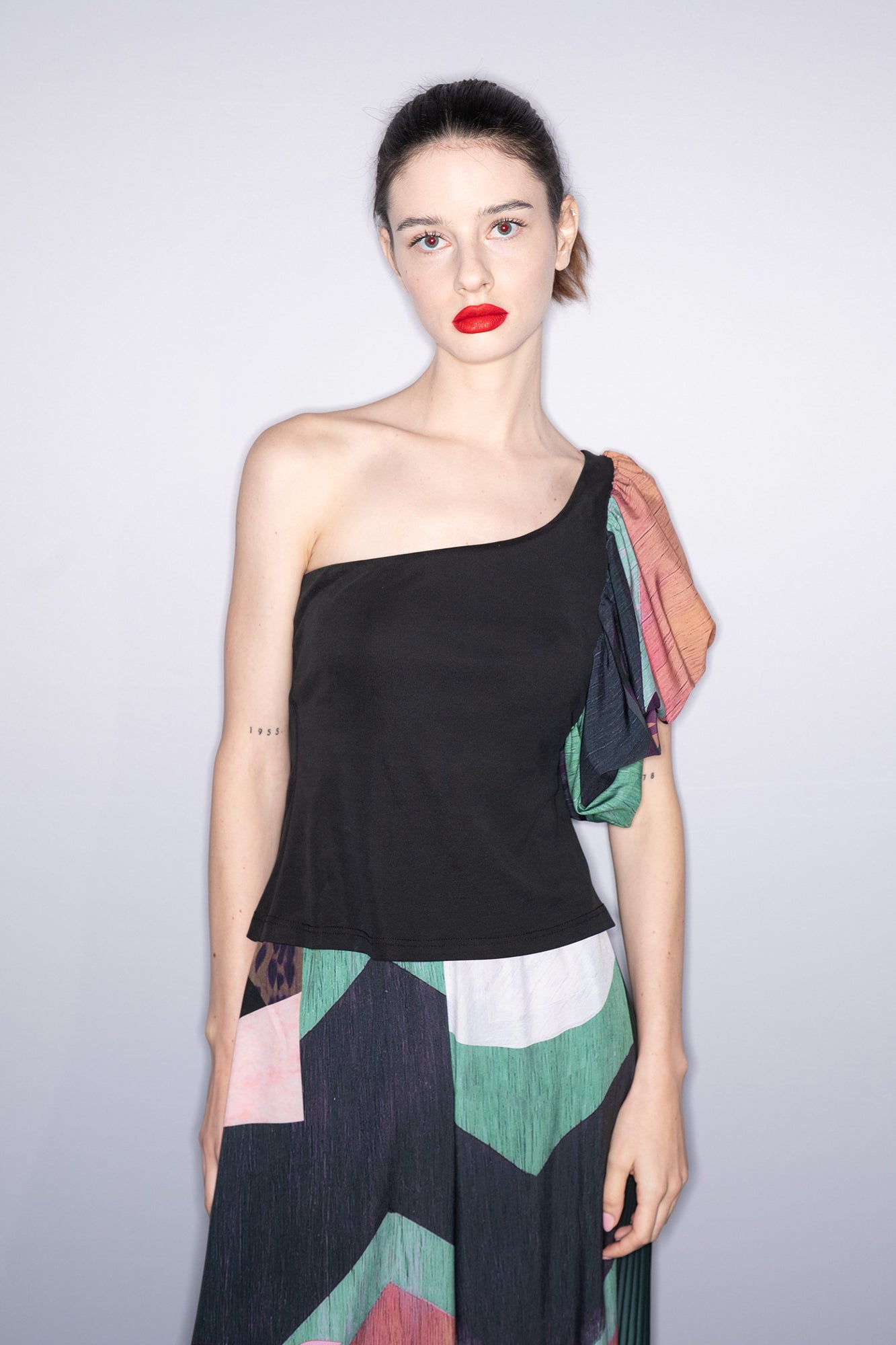 Ivy Shape One Shoulder Top at BCEFW backstage