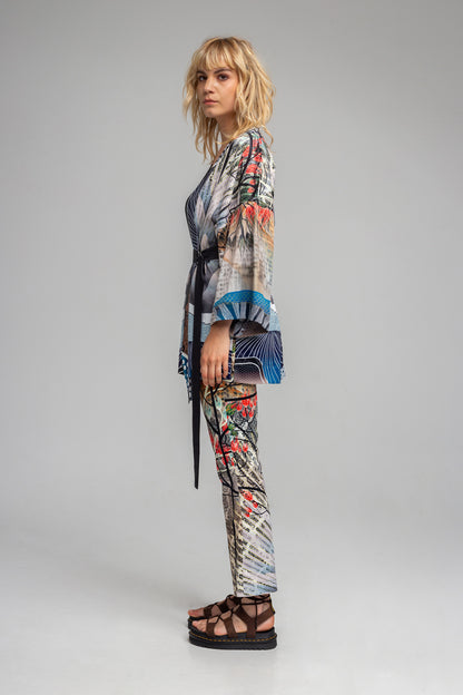 printed cropped cut hendrix pants artista budapest