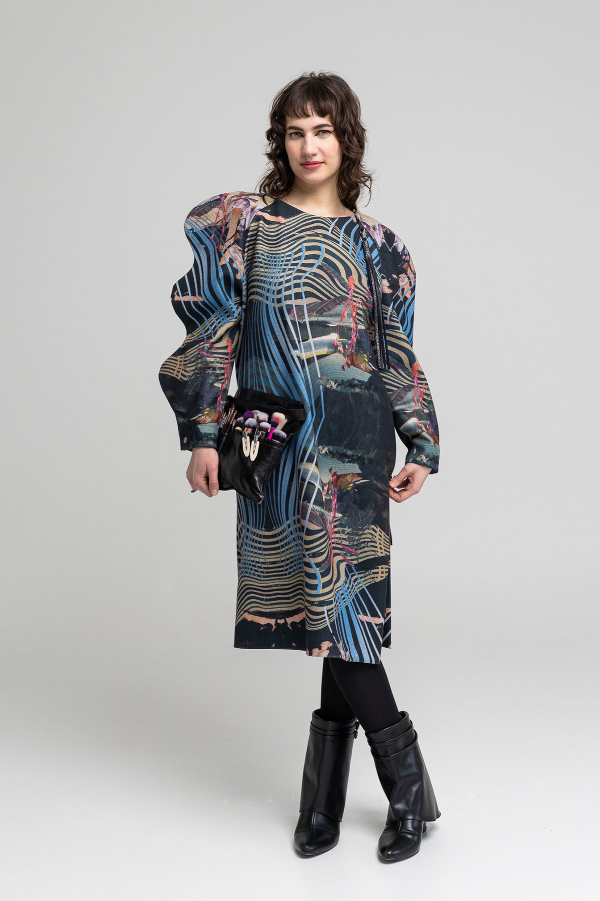 oversized midi slip-on dress artista budapest