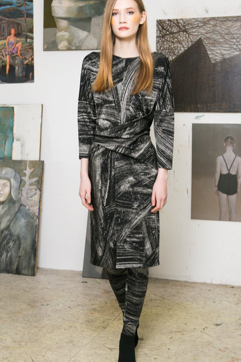 BRUSH midi dress