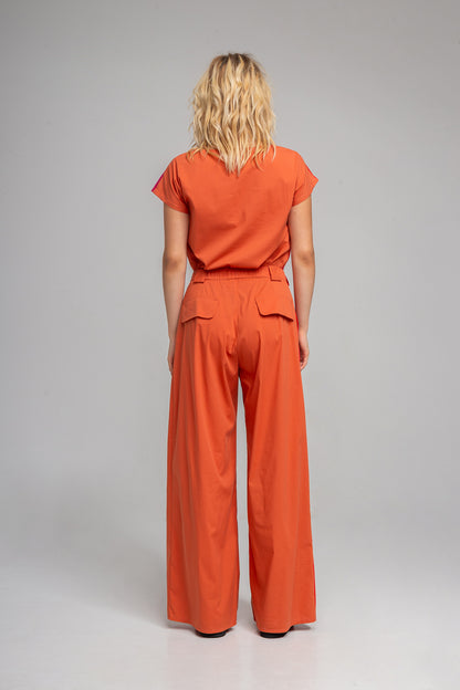 MONA RED palazzo pants