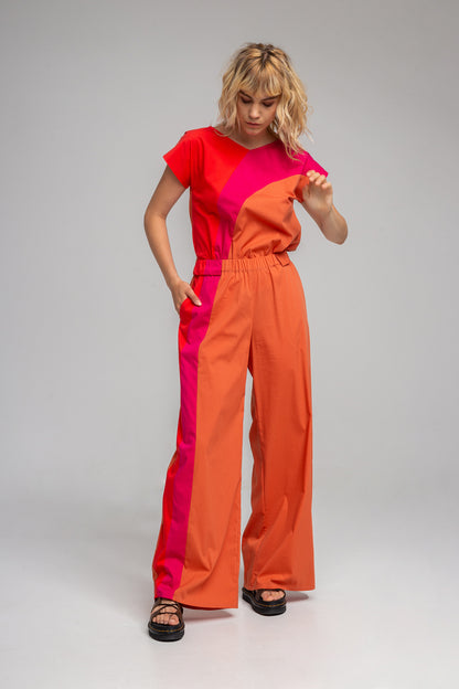 v-neck top asymmetrical design artista budapest