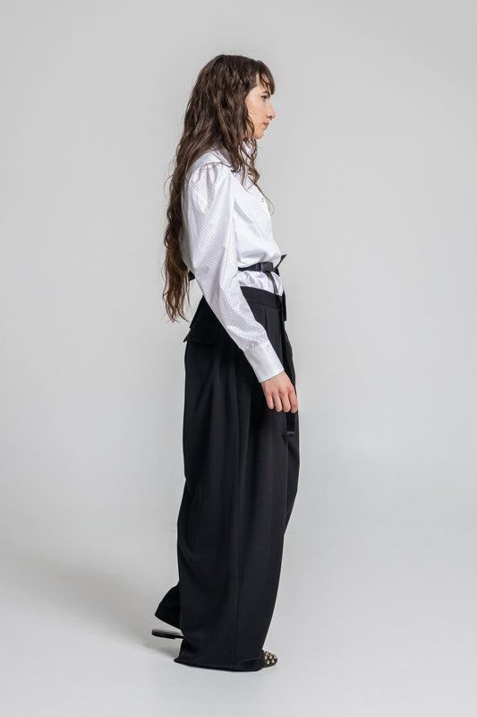 Max Wide Leg Folded Pants