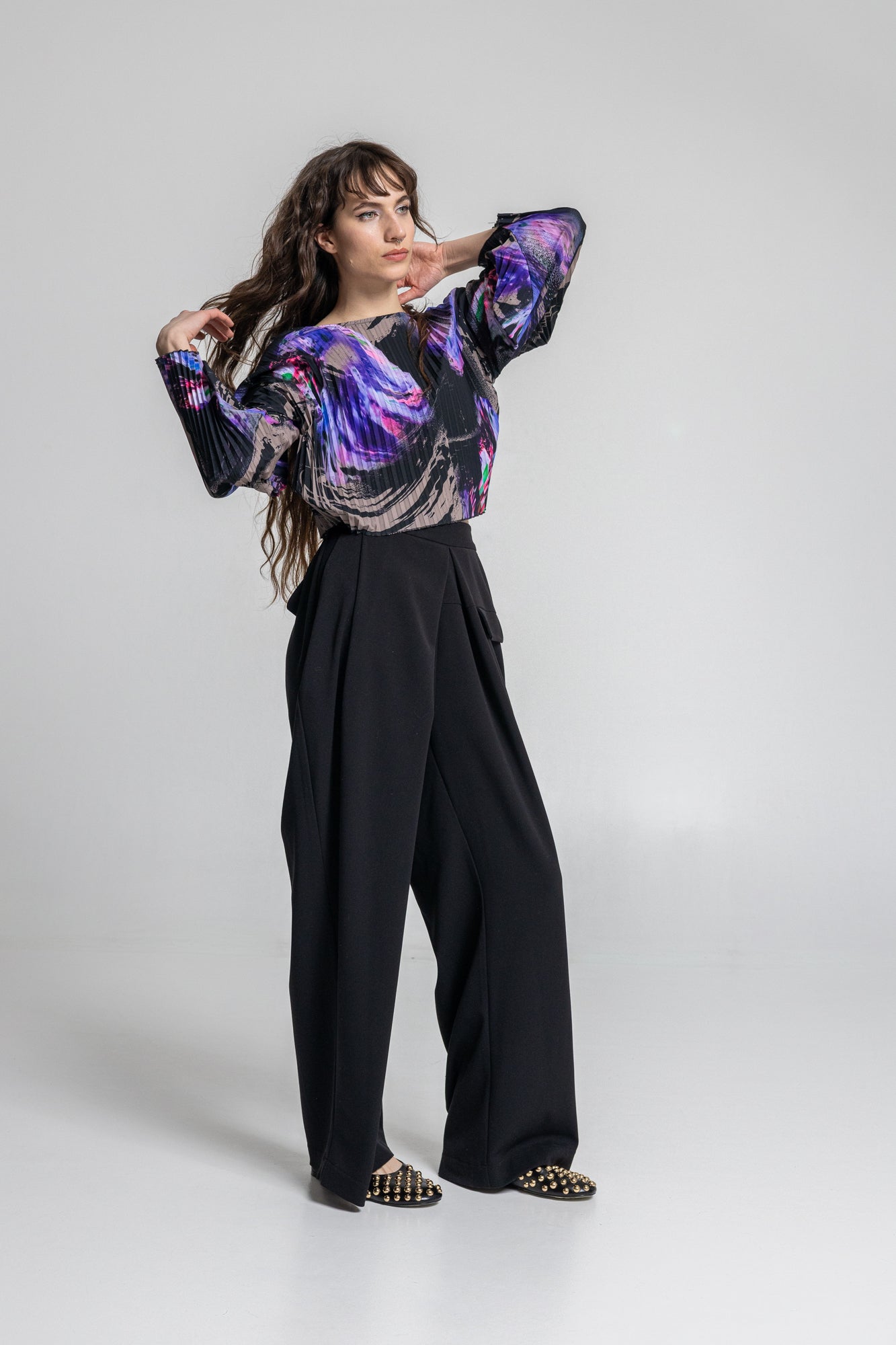 Max Wide Leg Folded Pants