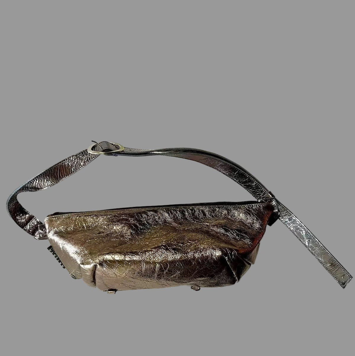 Mirror Leather Ikebana Bag