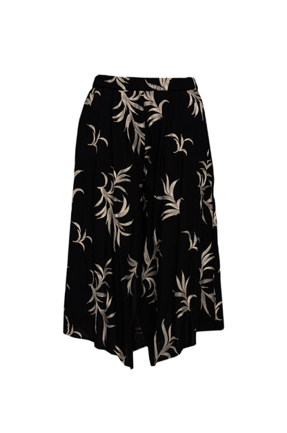 NANA black wide-legged culottes