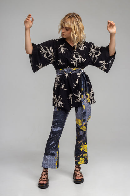 one-size cotton blend fabric kimono artista budapest