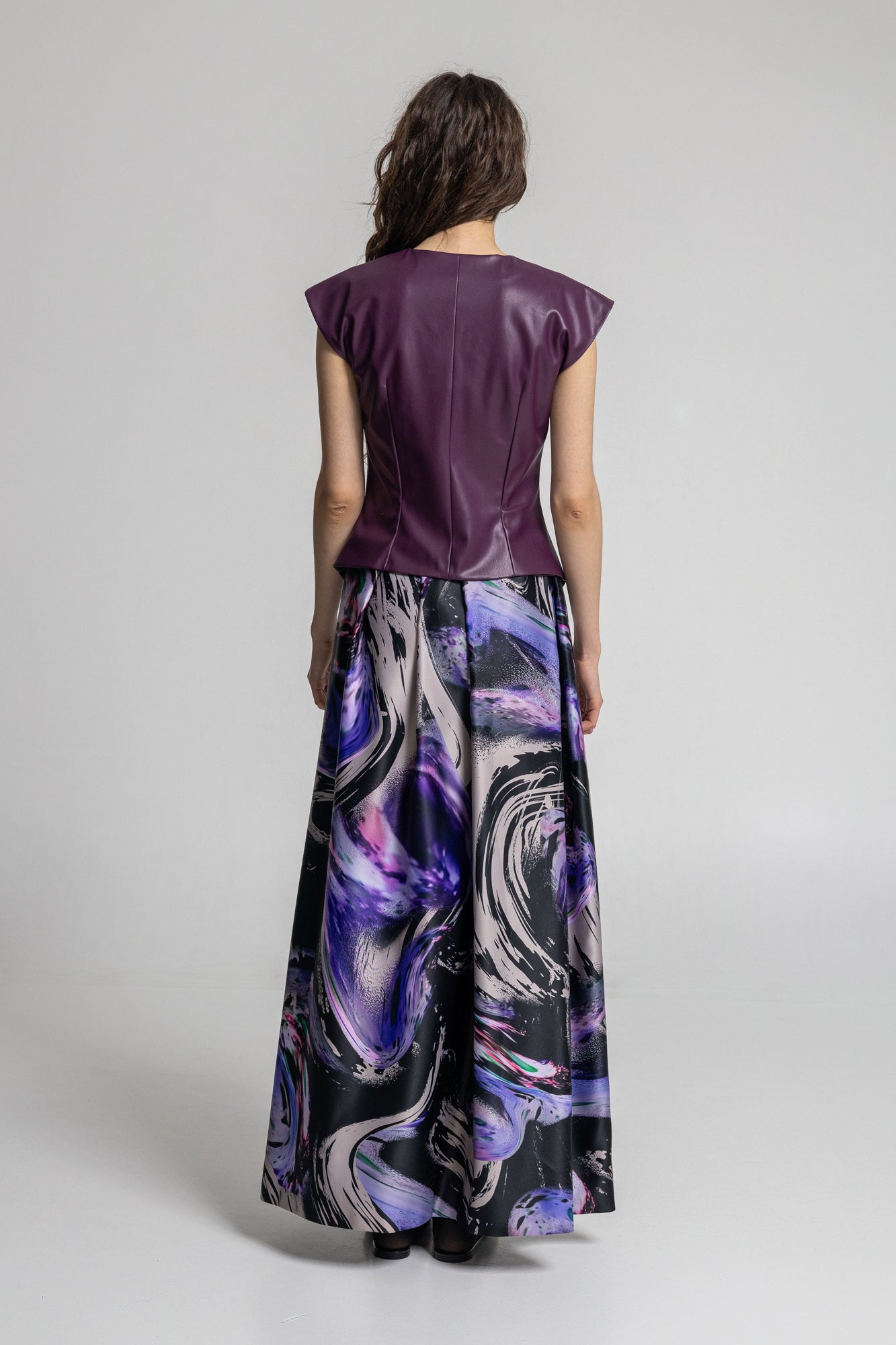 Nux Leatherette Zipped Top