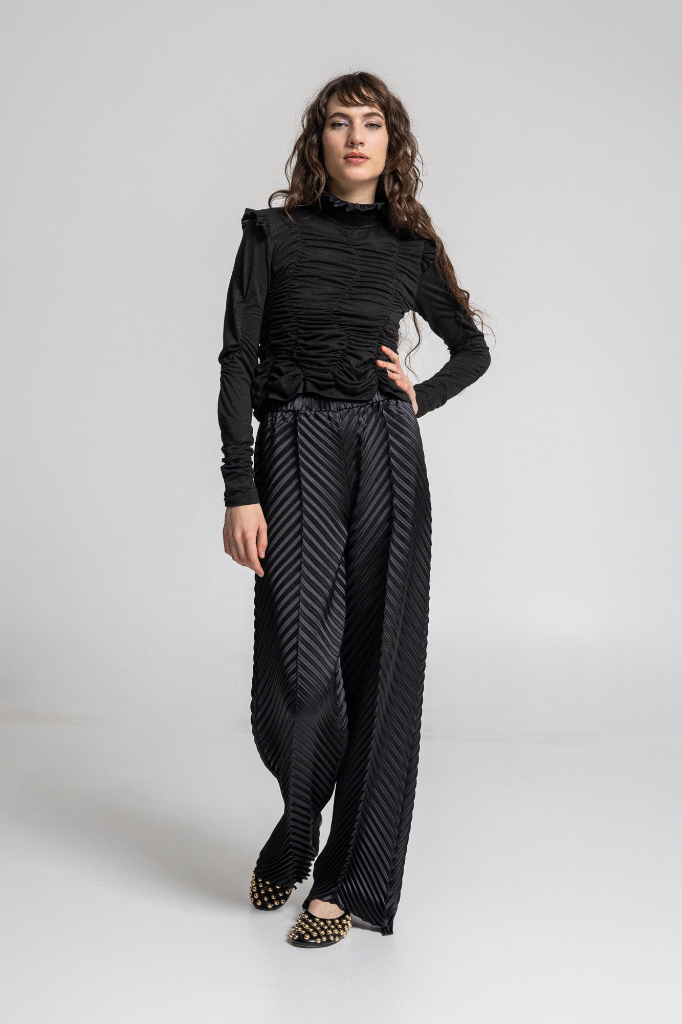 Onix High Waisted Pleated Pants