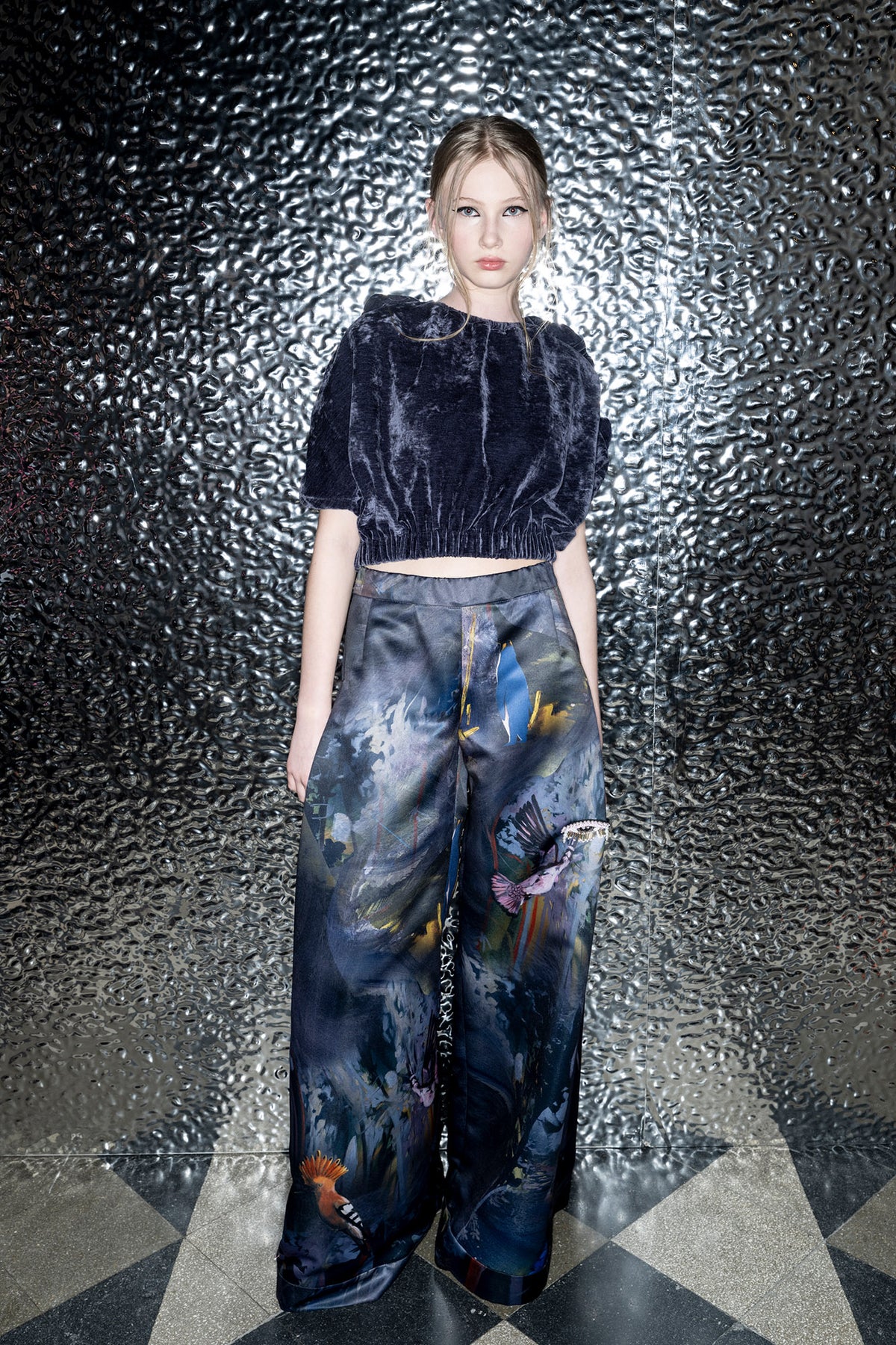 Poppy Velvet Cropped Top at Budapest Central European Fashion Week Artista Budapest
