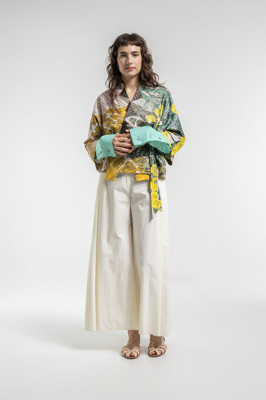 wide leg pants cropped cut