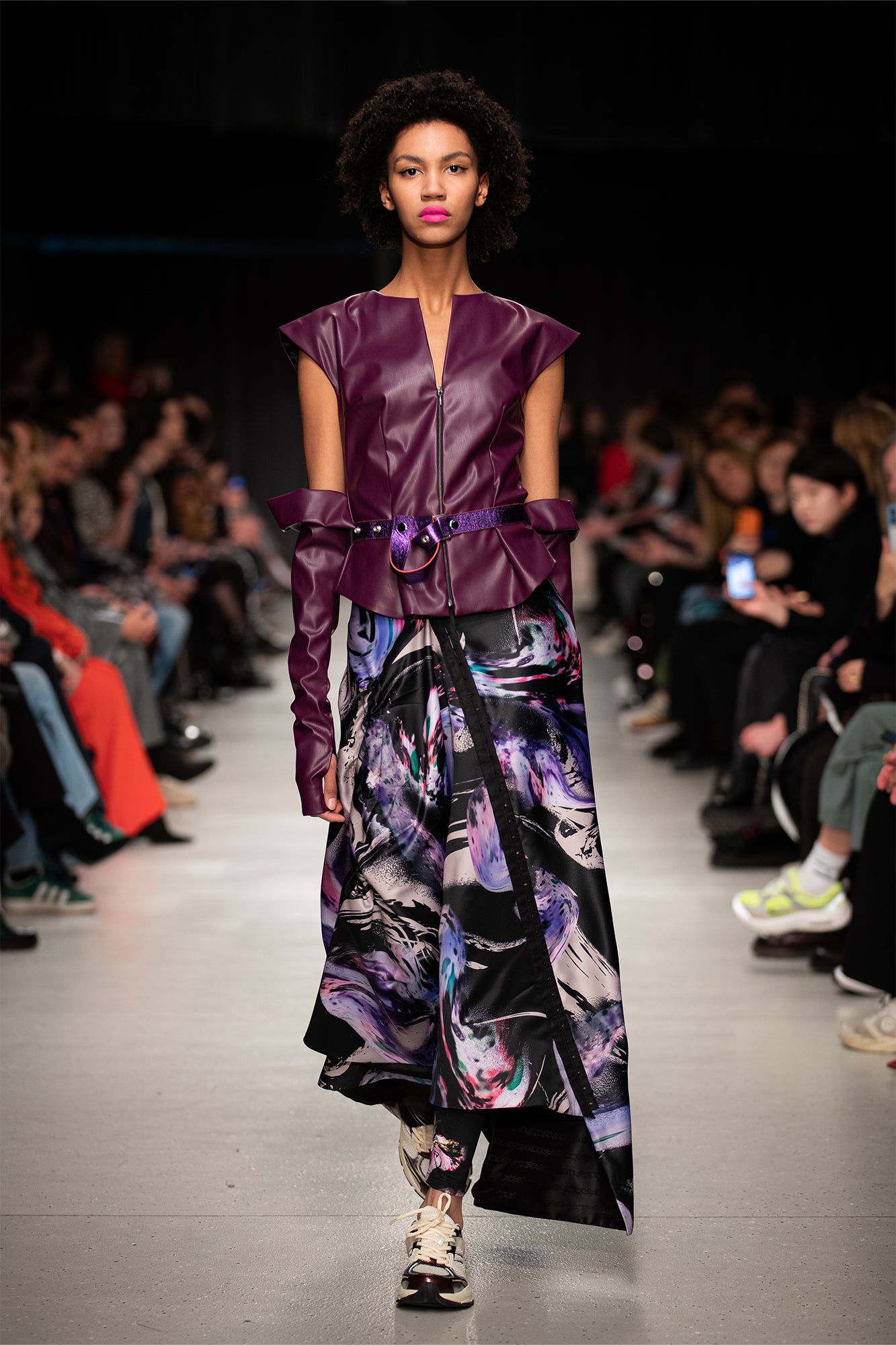 Queeny Draped Asymmetric Maxi Skirt
