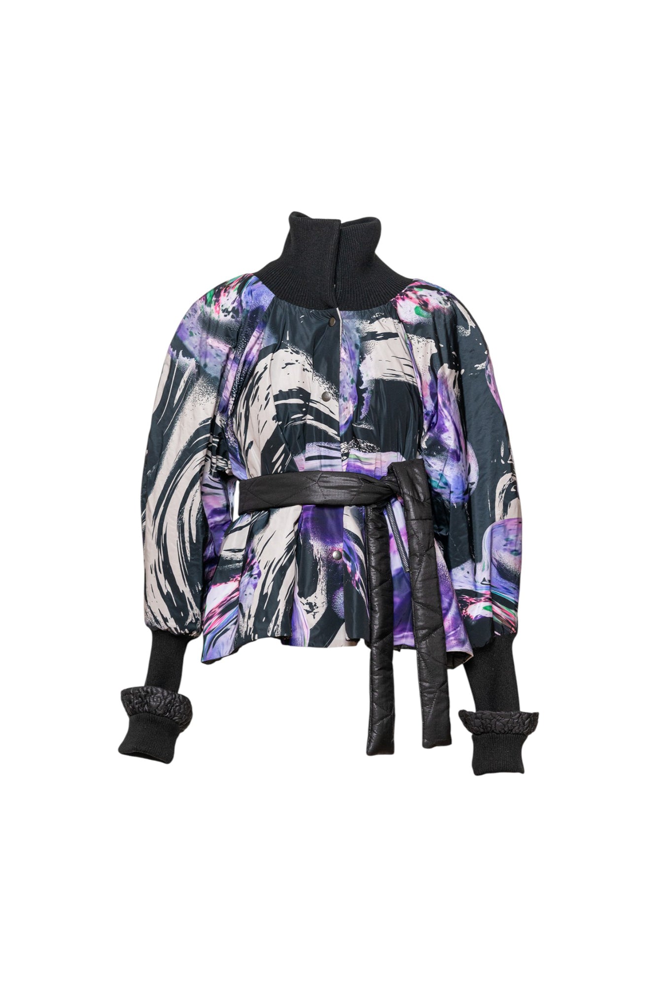 Queeny Puffy Printed Jacket