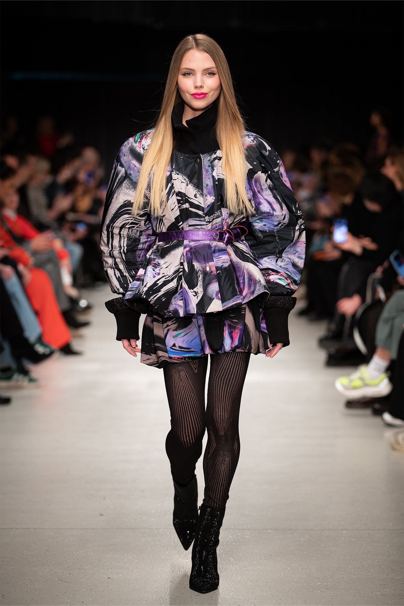 Queeny Puffy Printed Jacket