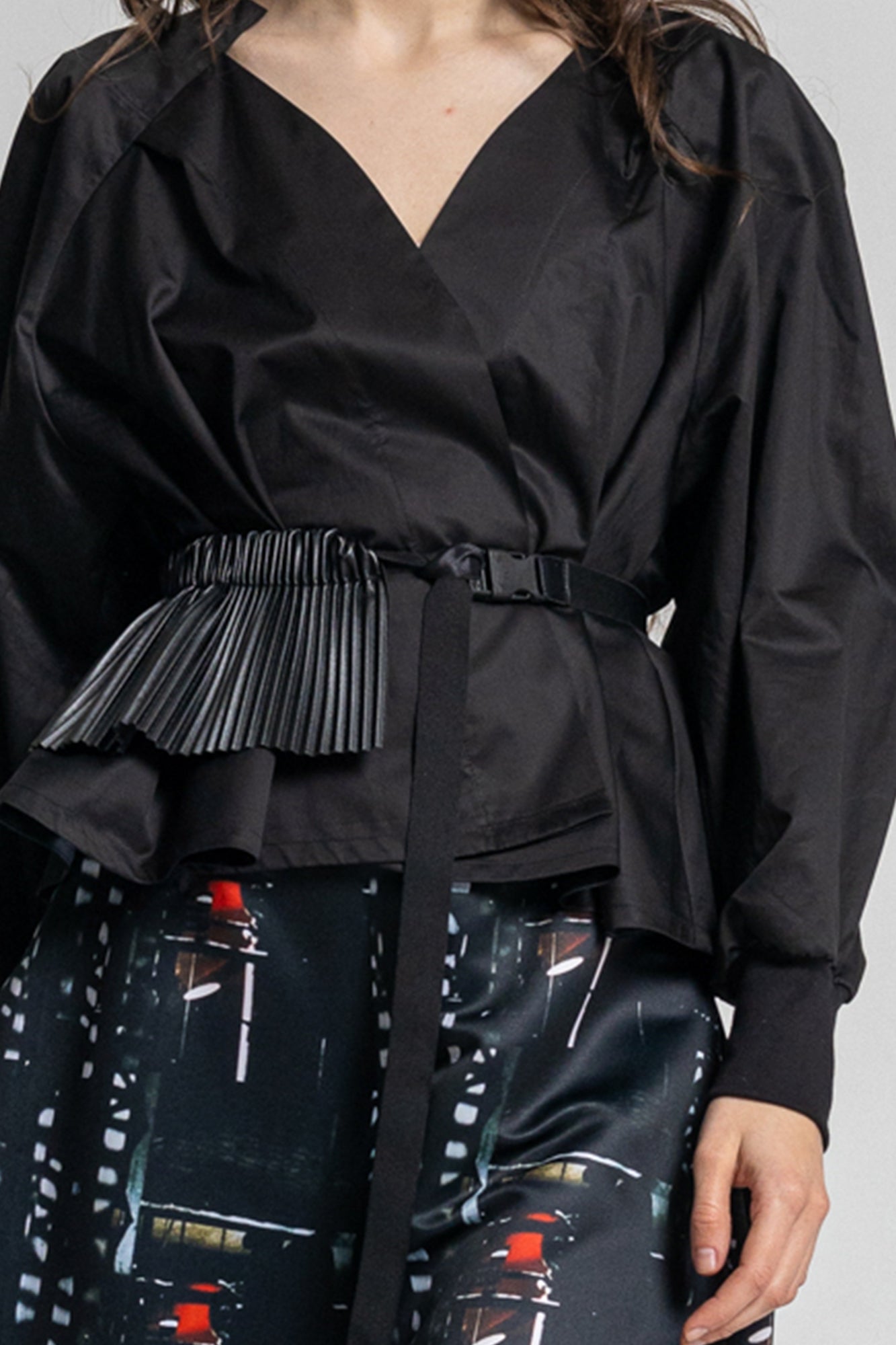 Sarah V-neckline Blouse