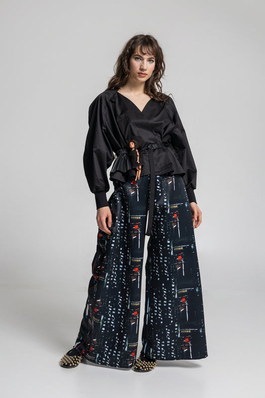 Sarah V-neckline Blouse