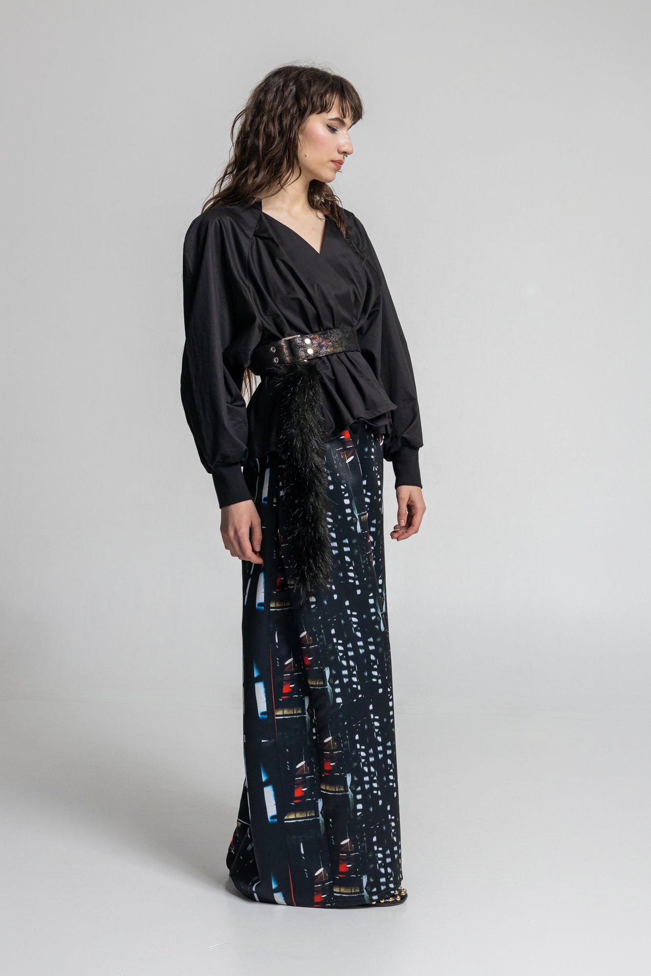 Sarah V-neckline Blouse