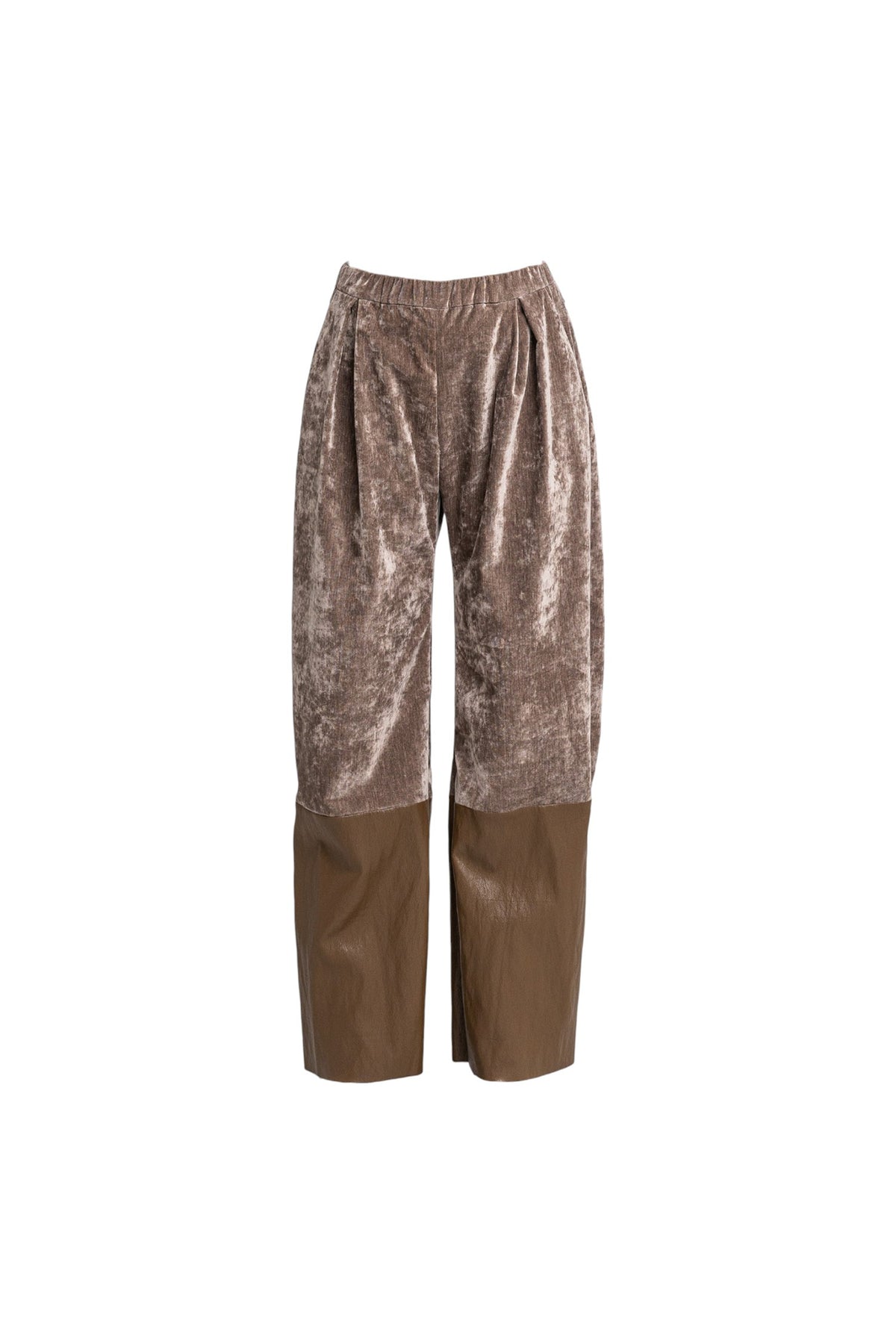 Seal Wide-Leg Velvet Pants