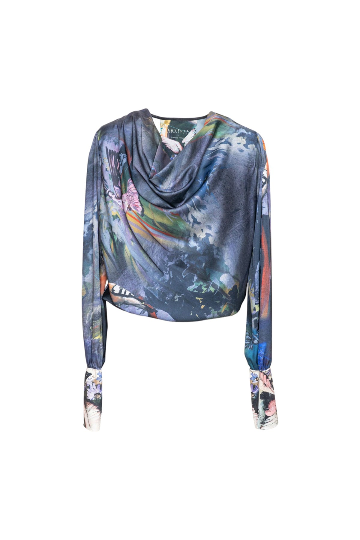 Serena Cowl Neck Printed Blouse Artista Budapest