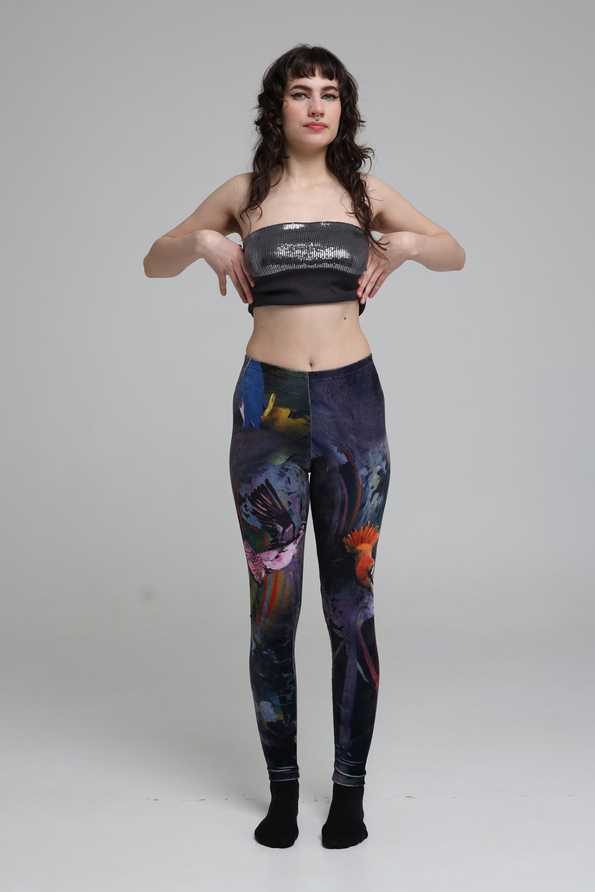 Serena Printed Elastic Leggings