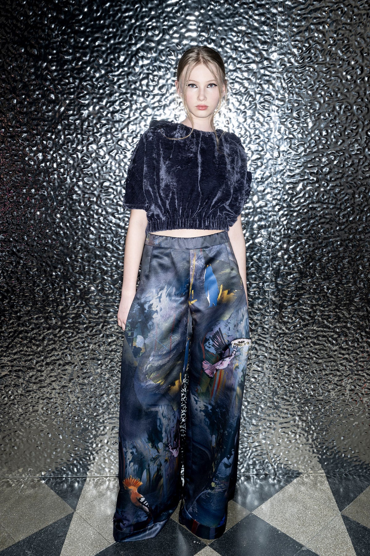 Serena Wide Palazzo Pants bts at Budapest Central European Fashion Week Artista Budapest