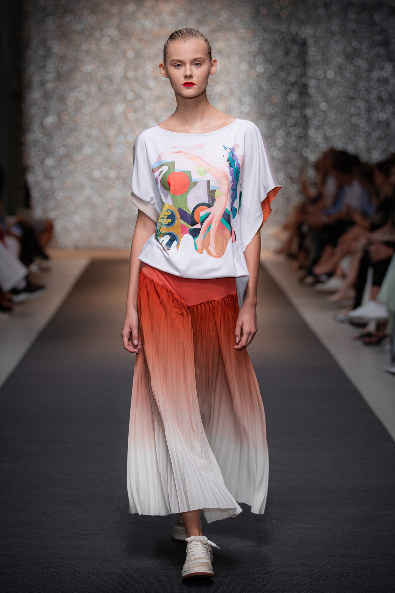 Shape Pleated Culottes on the runway of BCEFW