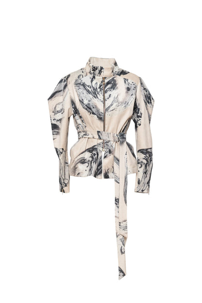 Silver Crystal Corduroy Shirt Jacket Artista Budapest