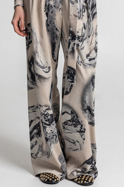 wide leg pants from stretchable soft corduroy