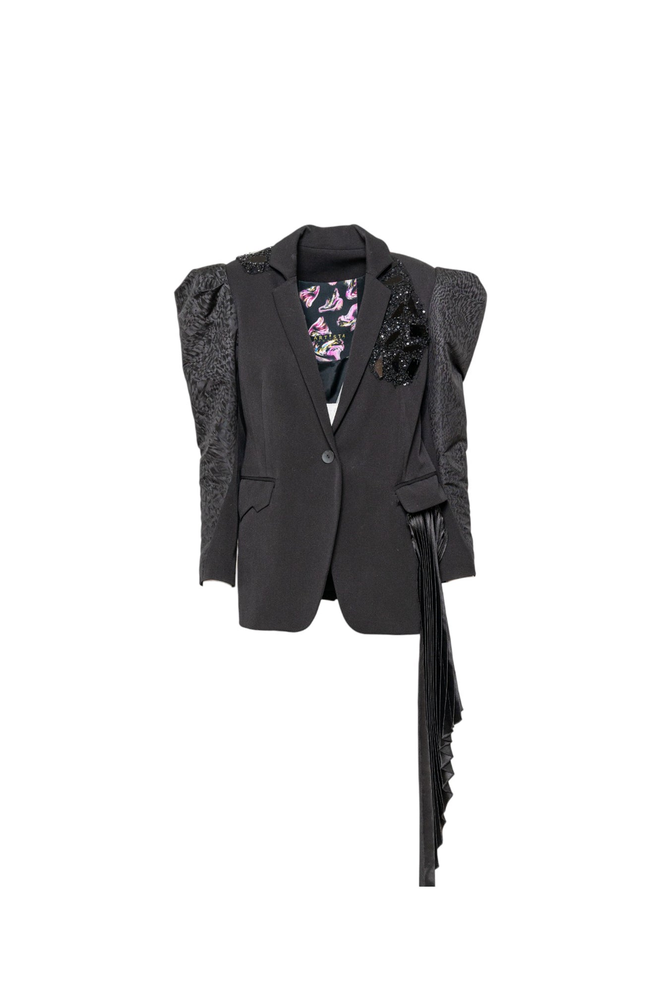Sissy Embellished Puffy Sleeve Jacket