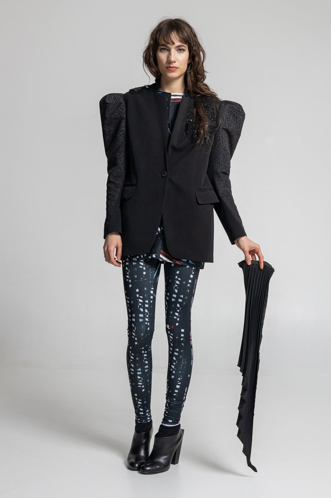 Sissy Embellished Puffy Sleeve Jacket