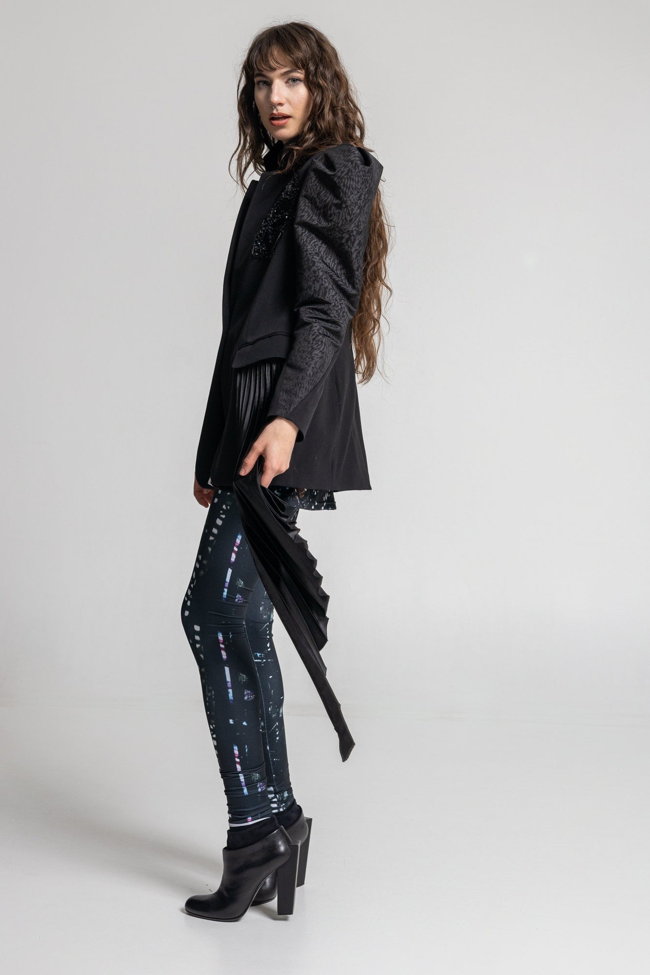 Sissy Embellished Puffy Sleeve Jacket