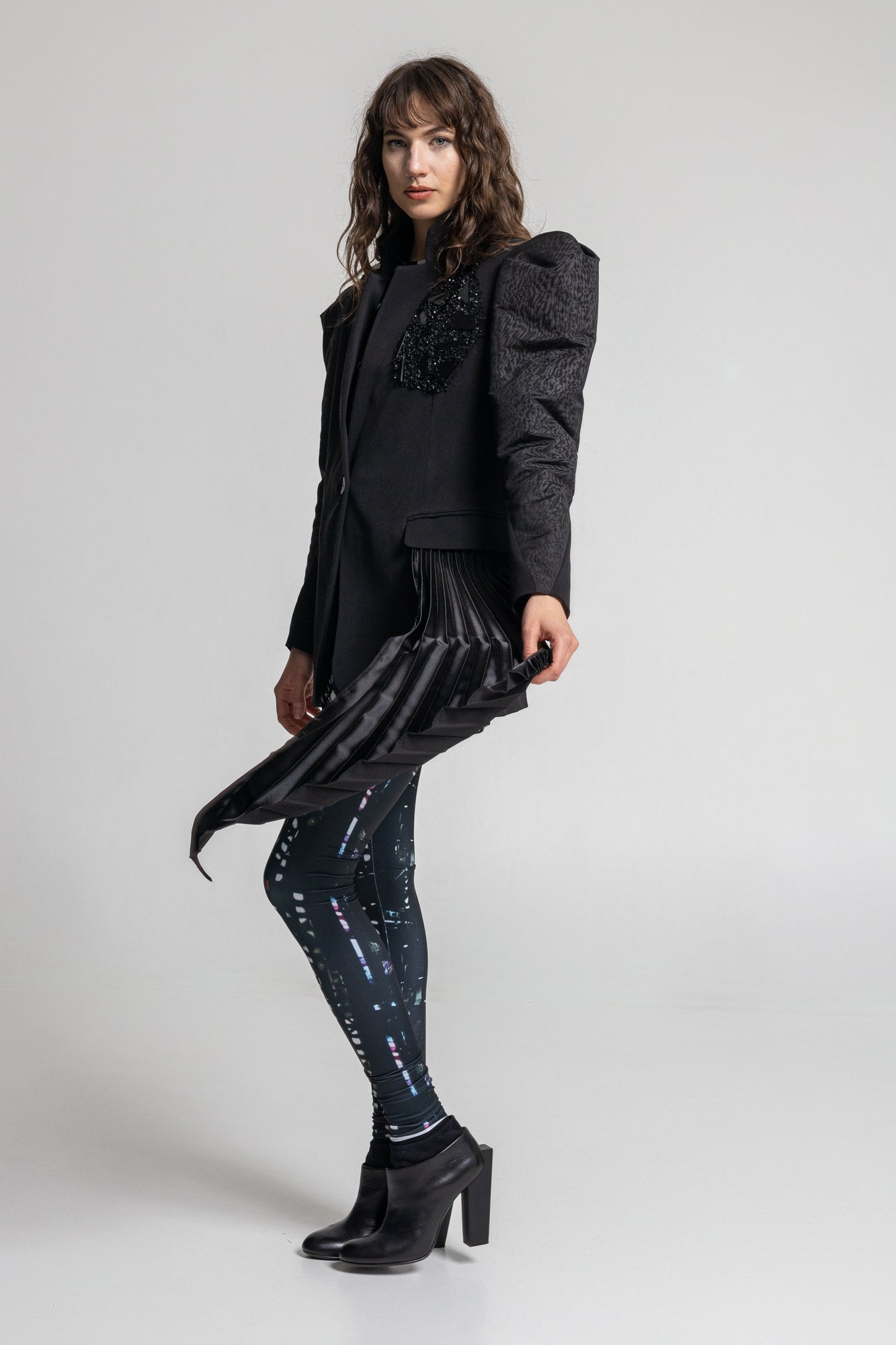 Sissy Embellished Puffy Sleeve Jacket