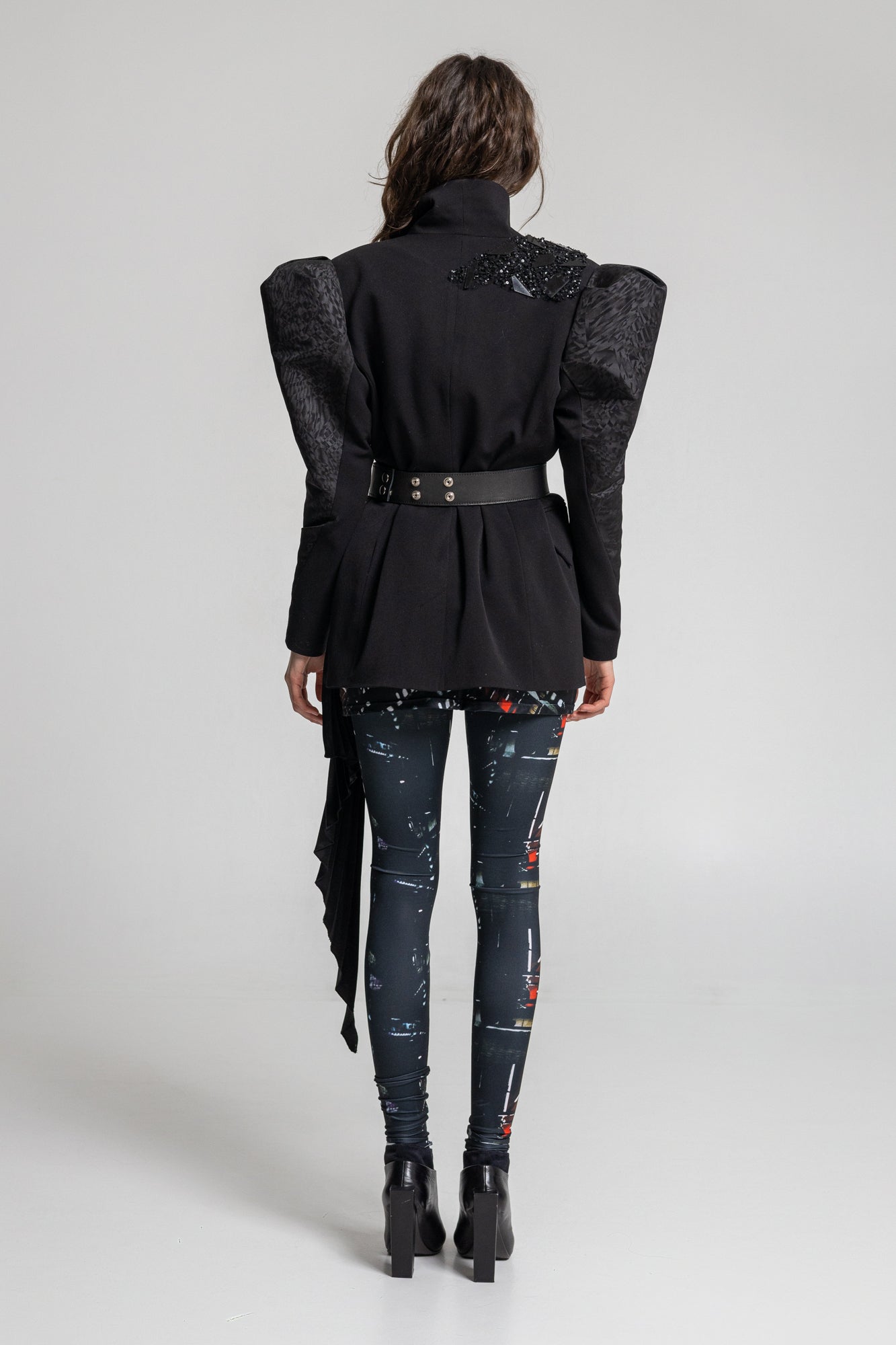 Sissy Embellished Puffy Sleeve Jacket