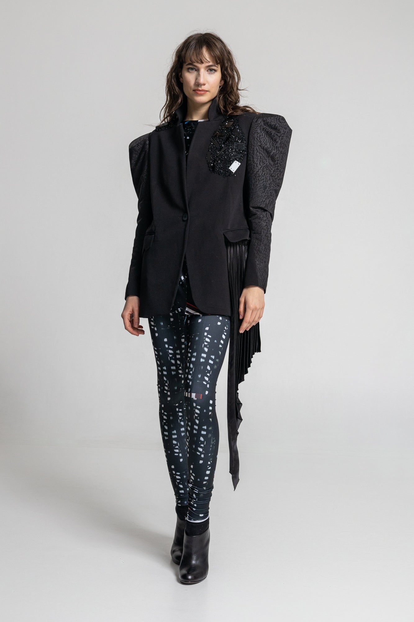 Sissy Embellished Puffy Sleeve Jacket