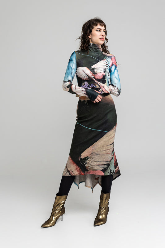 Solara Below-the-Knee Pencil Skirt