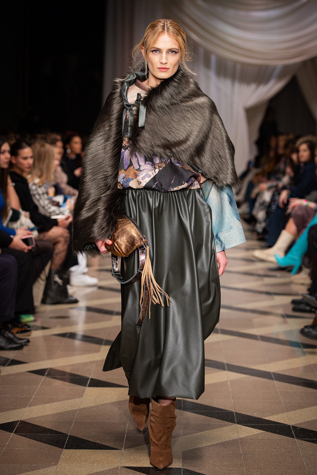 Sonny Asymmetric Flared Maxi Skirt