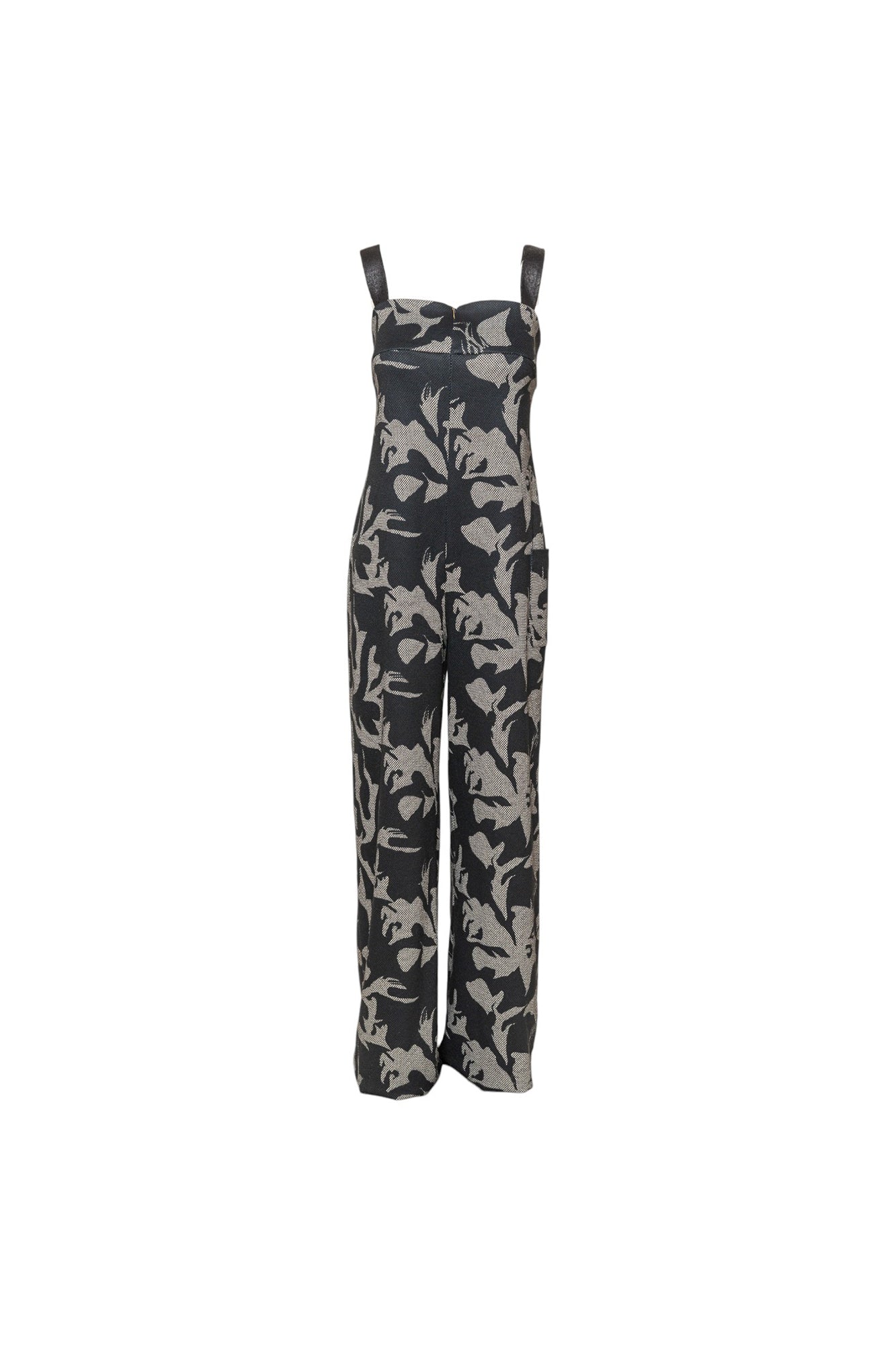 Tracey Zipped Shoulder Strap Jumpsuit